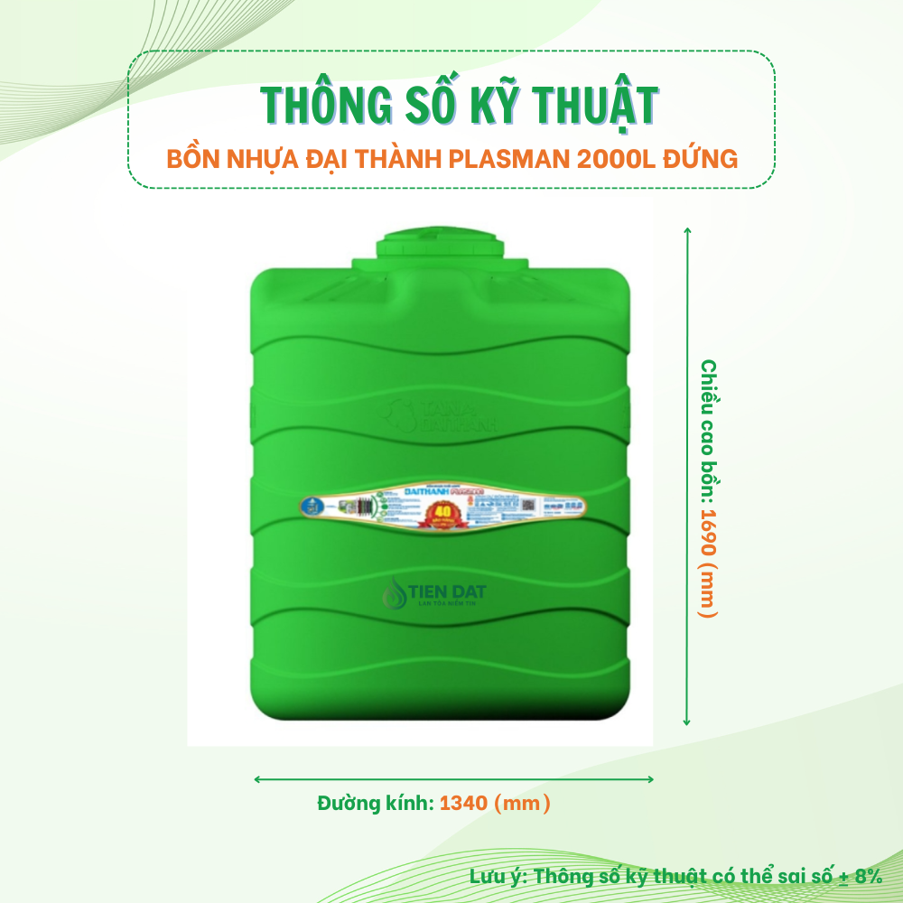 Bồn nước nhựa Plasman đứng Bồn nước nhựa Plasman đứng