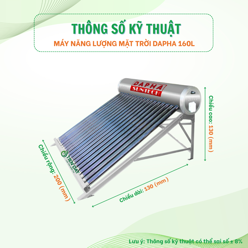 Máy nước nóng năng lượng mặt trời DaphaMáy nước nóng năng lượng mặt trời Dapha Máy nước nóng năng lượng mặt trời Dapha