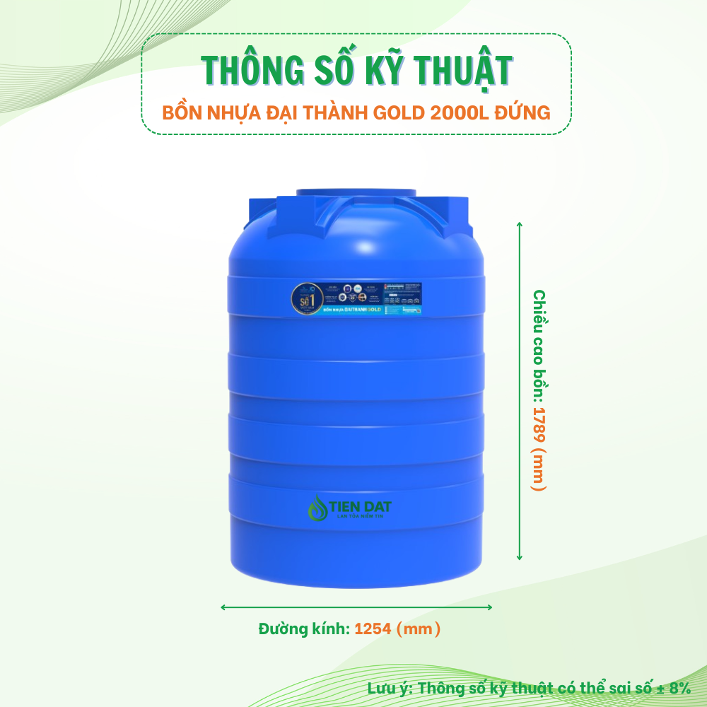 Bồn nước nhựa Đại Thành đứng Bồn nước nhựa Đại Thành đứng