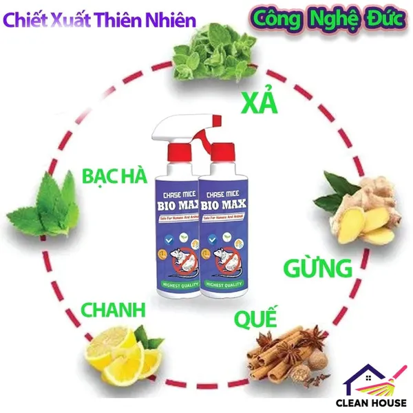 Bình xịt chuột ô tô Bio Max