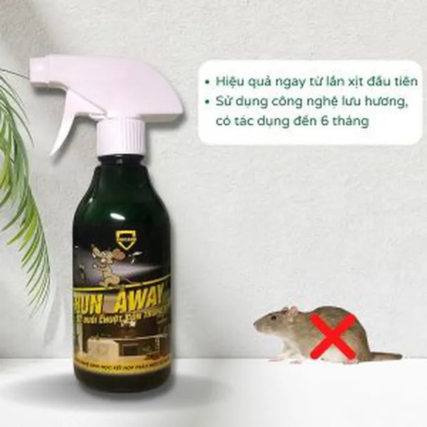 Bình xịt đuổi chuột Run Away