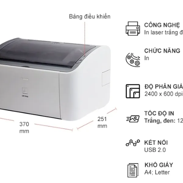 Máyin Canon lbp 2900 MỚI 92%