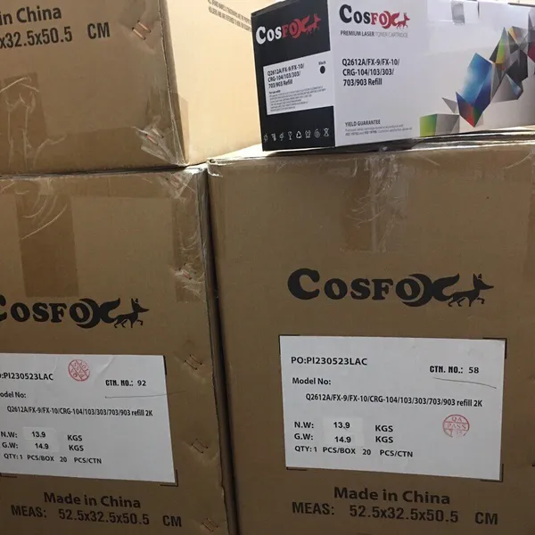 Hộp mực cosfox_ cho máy canon 2900_Q2612A/CRG303/FX9