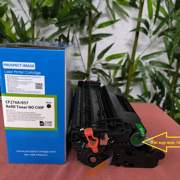 Hộp mực Prospect CF276A/CRG057 có lỗ đổ thải và đổ mực