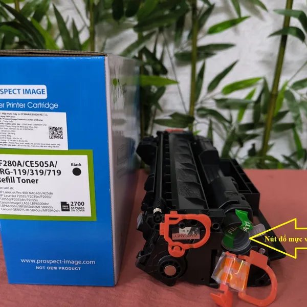 Hộp mực pro CF280A/CE505A/CRG319/719 có lỗ đổ mực