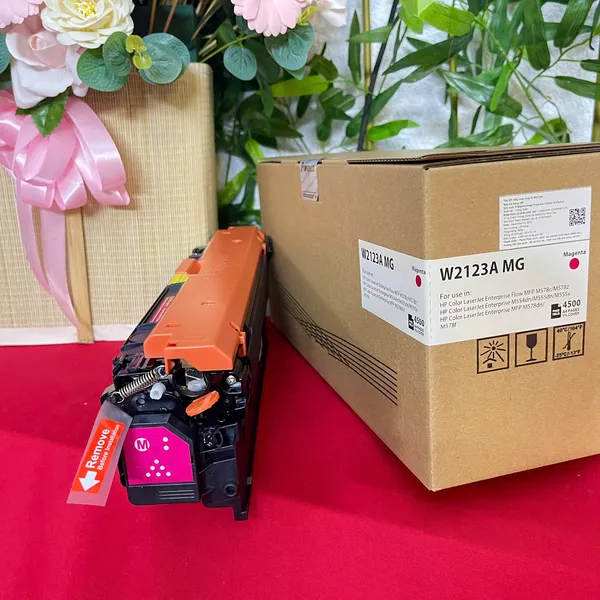 Hộp mực pro W2120A/W2121A/W2122A/W2123A cho máy HP LaserJet Enterprise như M554, M555, và MFP M578.