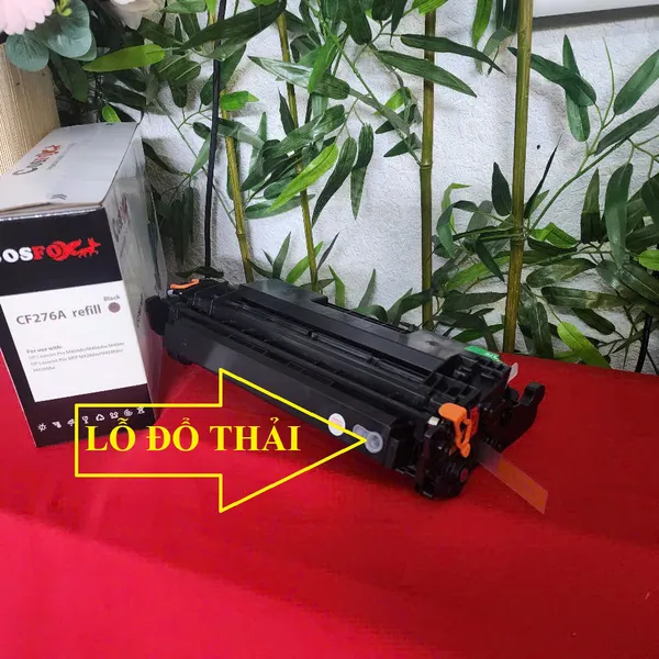 Hộp mực CF276A/CRG057 có lỗ đổ mực