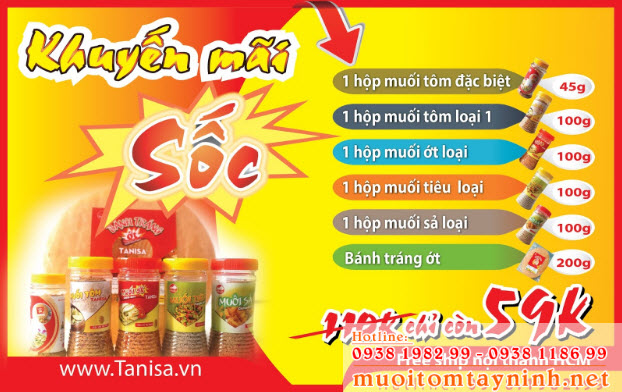 Muối tôm Tây Ninh Tanisa với nhiều chính sách hấp dẫn là nơi bán muối tôm Tây Ninh uy tín được nhiều khách hàng tin dùng Muối tôm Tây Ninh Tanisa với nhiều chính sách hấp dẫn là nơi bán muối tôm Tây Ninh uy tín được nhiều khách hàng tin dùng