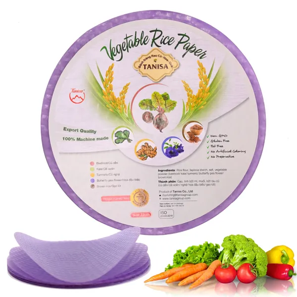 Bánh tráng hoa đậu biếc Tanisa 200gr