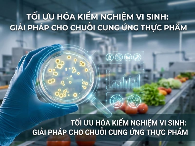 Giải pháp tối ưu hóa quy trình kiểm nghiệm vi sinh vật gây bệnh trong chuỗi cung ứng thực phẩm
