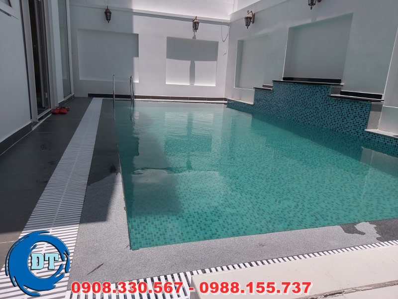 Hồ bơi hoàn thiện và được đưa vào sử dụng Hồ bơi hoàn thiện và được đưa vào sử dụng