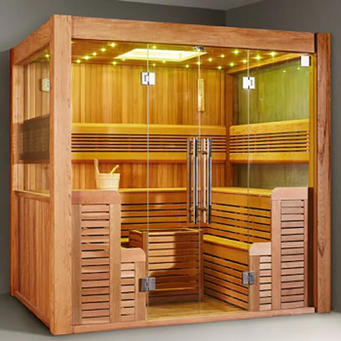 GỖ ĐÓNG PHÒNG XÔNG KHÔ - VÁCH KÍNH