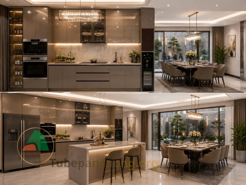 tủ bếp Acrylic tại TP.HCM