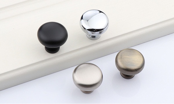 Tay cầm núm tròn đen, trắng, xám Tay cầm núm tròn đen, trắng, xám