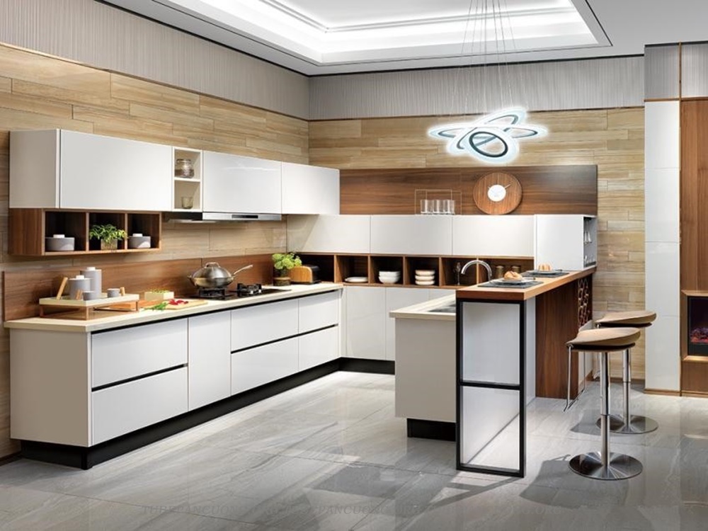 Thi công tủ bếp acrylic quận 9 Thi công tủ bếp acrylic quận 9