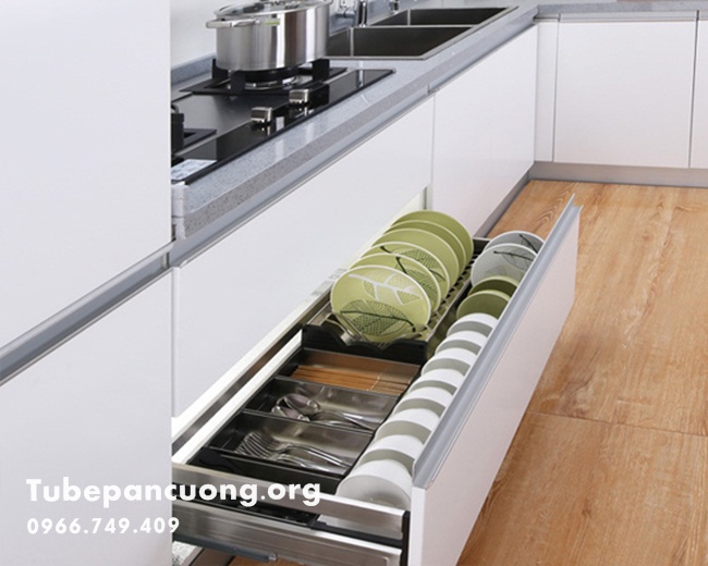 Kệ kéo chén dĩa 2 tầng Kệ kéo chén dĩa 2 tầng