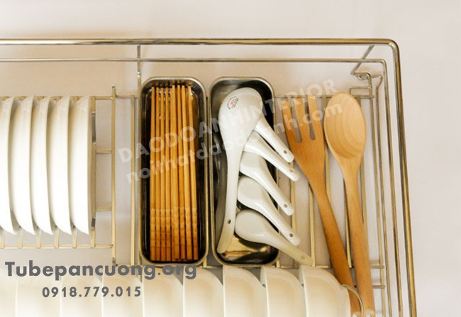Kệ đựng chén đũa khô tủ bếp dưới Kệ đựng chén đũa khô tủ bếp dưới