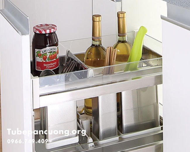 Kệ gia vị hộc kéo,kính cường lực Kệ gia vị hộc kéo,kính cường lực