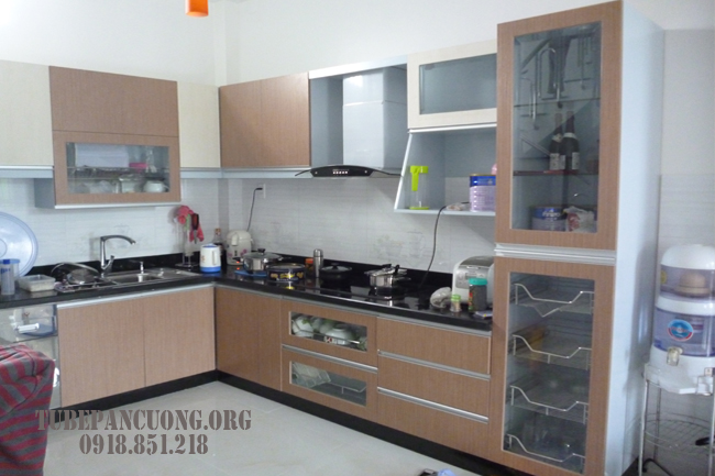 tủ bếp laminate An Cường
