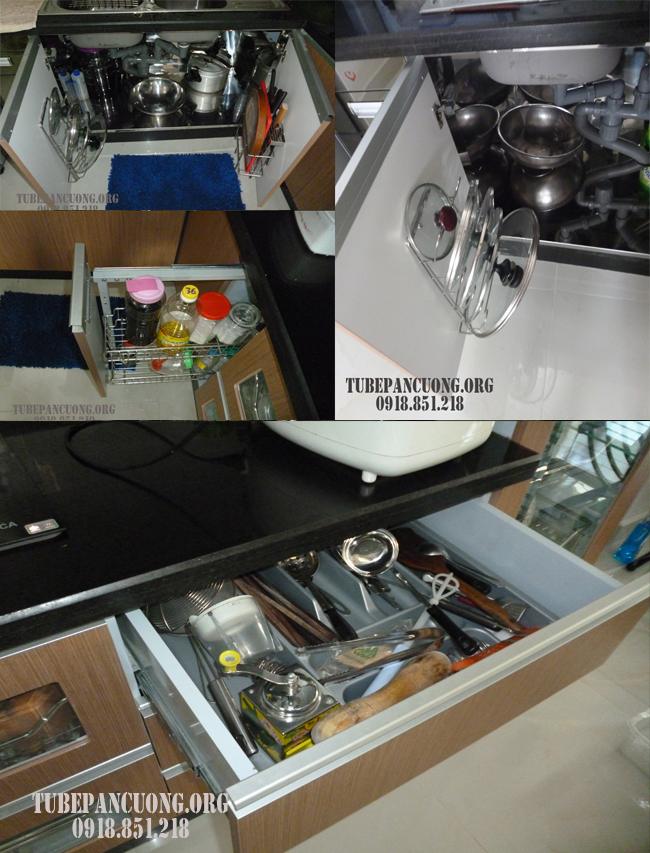 tủ bếp laminate An Cường