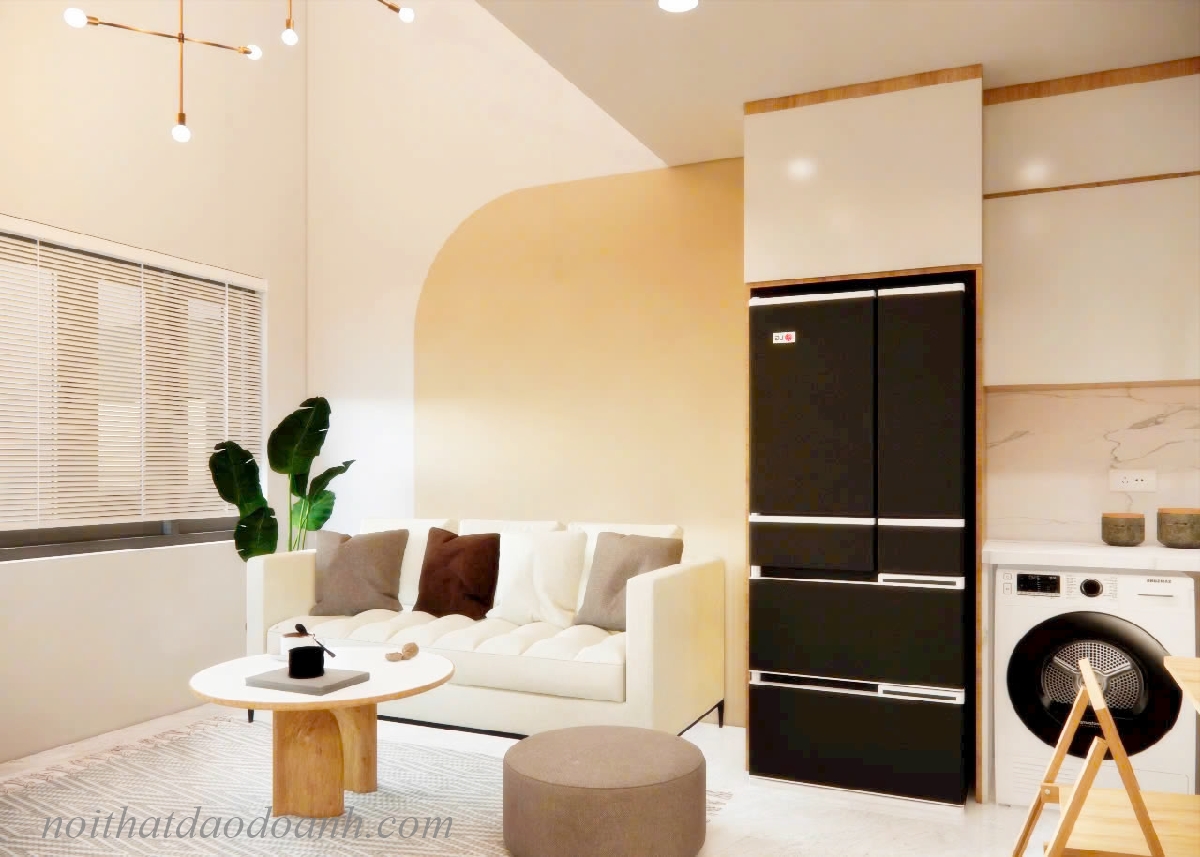 Tủ bếp gỗ nhựa phủ milamine vân gỗ sồi PM76 Tủ bếp gỗ nhựa phủ milamine vân gỗ sồi PM76