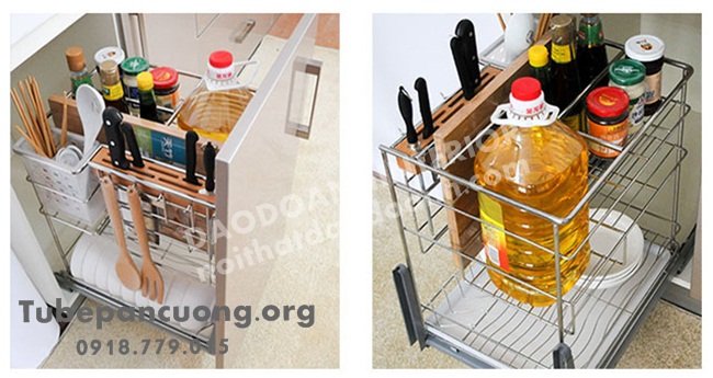 Kệ gia vị inox đa năng dao thớt, muỗng đũa Kệ gia vị inox đa năng dao thớt, muỗng đũa
