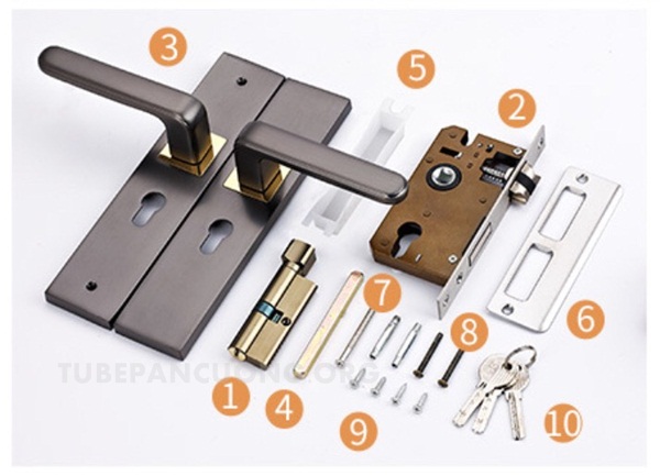 Khóa tay gạt phòng ngủ Khóa tay gạt phòng ngủ