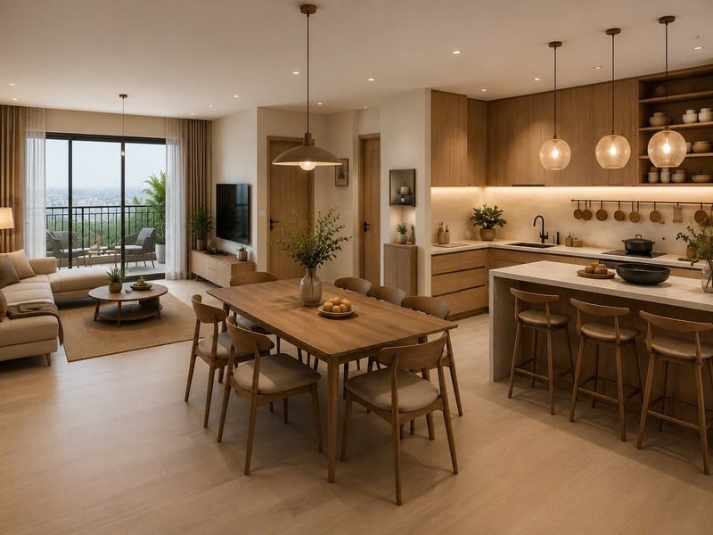 Tủ Bếp Laminate TBLN1602 Đẹp, Hiện Đại