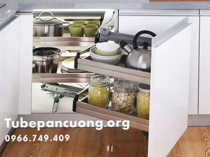Kệ góc liên hoàn tủ bếp dưới