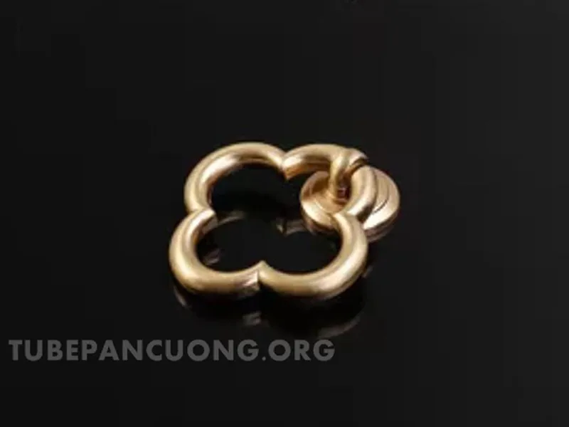 Tay nắm lật hoa màu vàng gold