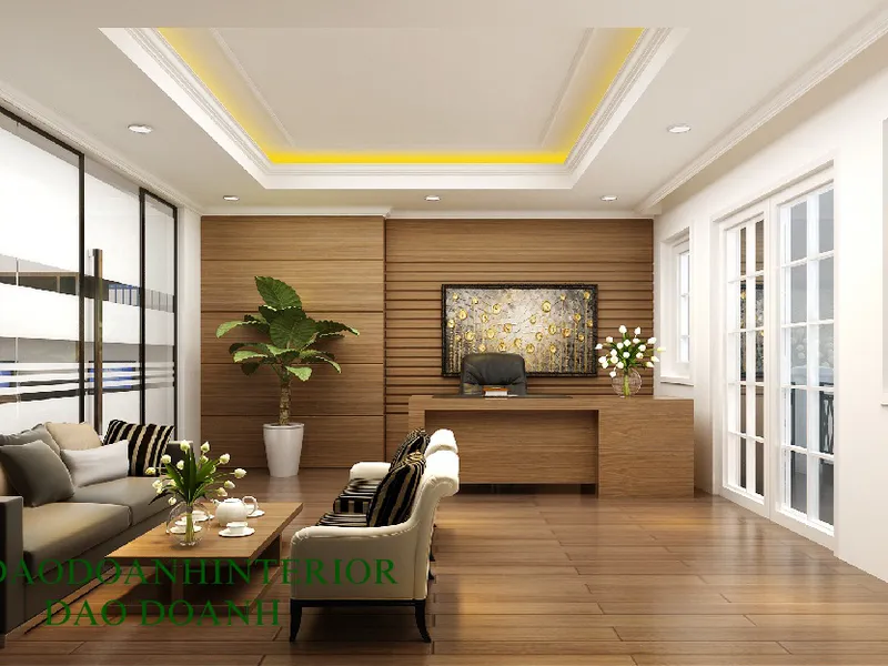 Thiết kế Thi công Hoàn Thiện Nội Thất Văn Phòng  Theo Phong Cách Hiện Đại .