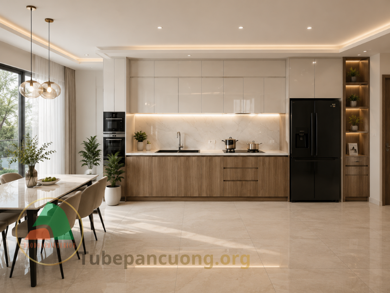 Tủ bếp mdf chống ẩm chữ i Tủ bếp mdf chống ẩm chữ i