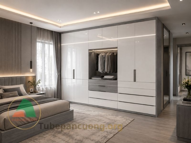 Tủ quần áo gỗ An Cường hiện đại TQAAC01 Tủ quần áo gỗ An Cường hiện đại TQAAC01