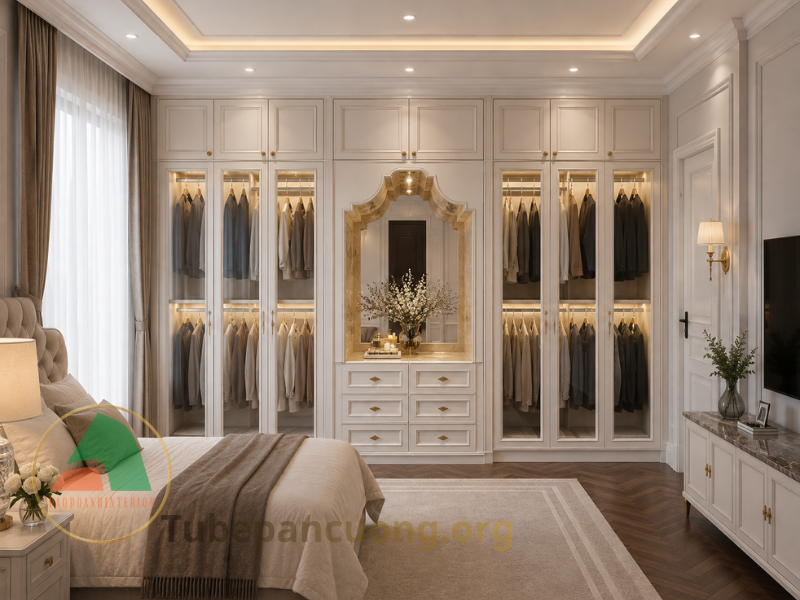 Tủ quần áo tân cổ điển Tủ quần áo tân cổ điển