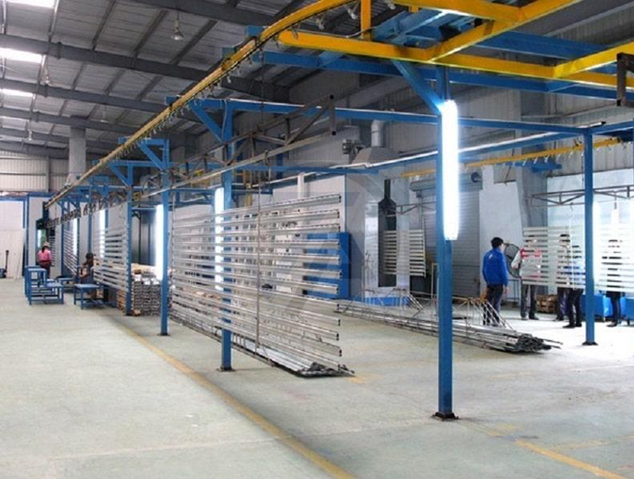 Dây chuyền sơn tĩnh điện tự động Dây chuyền sơn tĩnh điện tự động, hiện đại