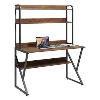 Bàn Học Khung Sắt Có Kệ BHS405