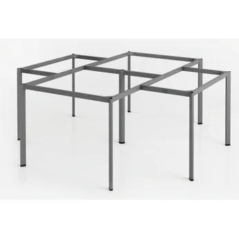 Cụm chân bàn sắt 4 chổ ngồi chân Oval G4OV