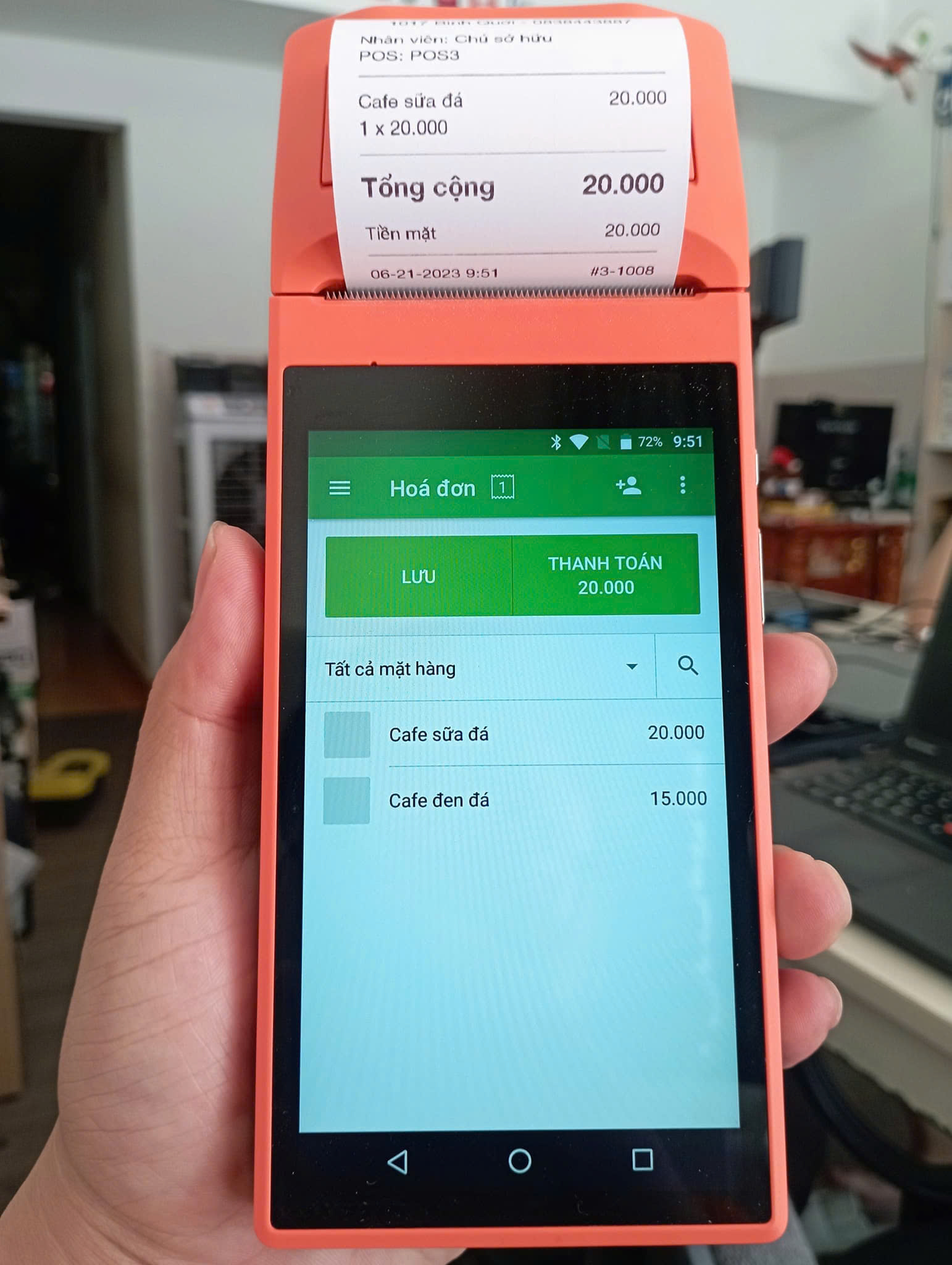 Thu mua máy in bill,Máy Poss cầm tay máy tính tiền,Ocha, Sunmi giá Cao nhất TPHCM