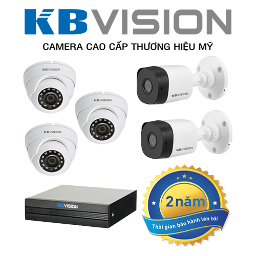 Trung tâm cung cấp và lắp đặt Trọn bộ camera 5 camera KBVISION chính hãng giá rẻ tại Quận 2