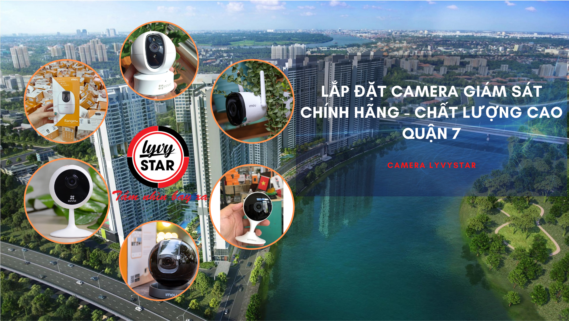 Lắp đặt camera giám sát tại nhà khu vực Quận 7 TpHCM. Dịch vụ lắp đặt - sửa chữa camera.
