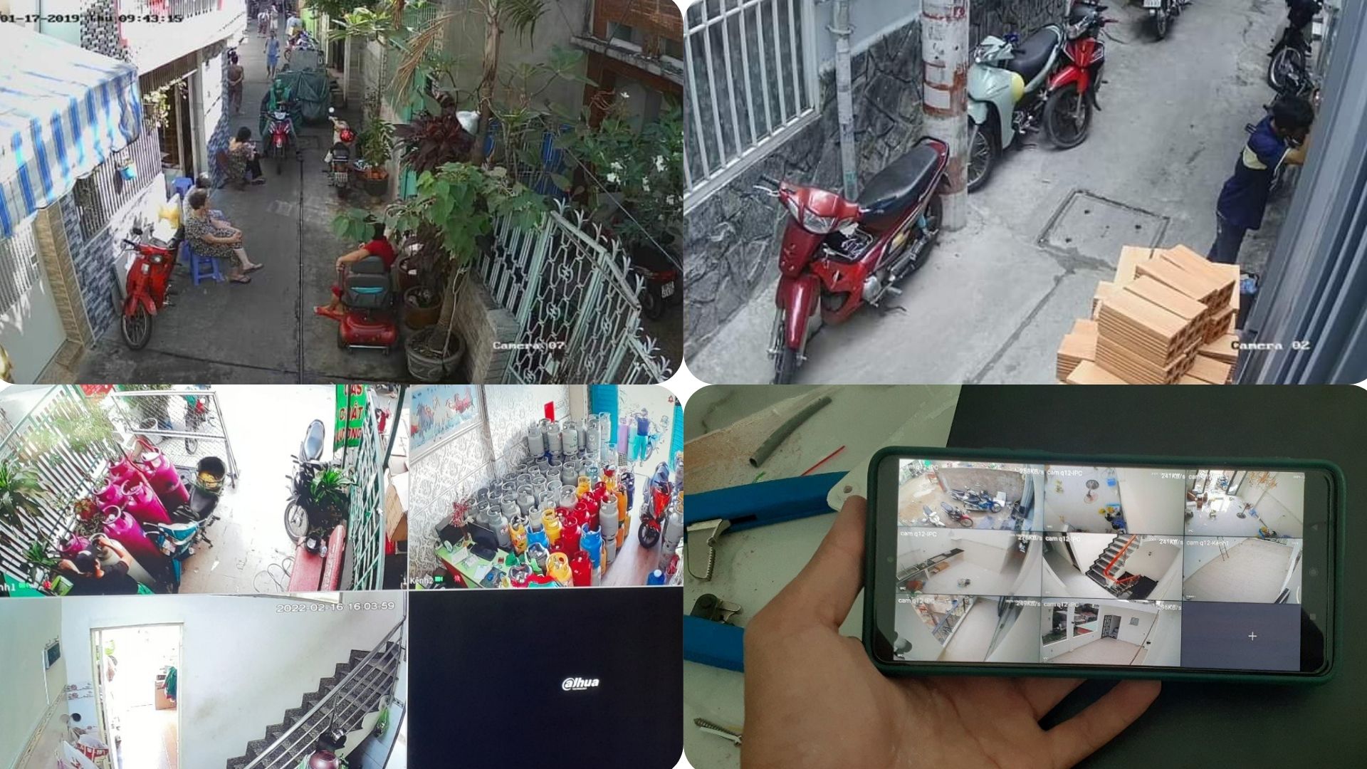 Lắp đặt trọn bộ camera giám sát Analog Wifi trong nhà ngoài trời cho cửa hàng, quán ăn, tiệm cafe, văn phòng đường Bà Hom, Chợ Lớn quận 6