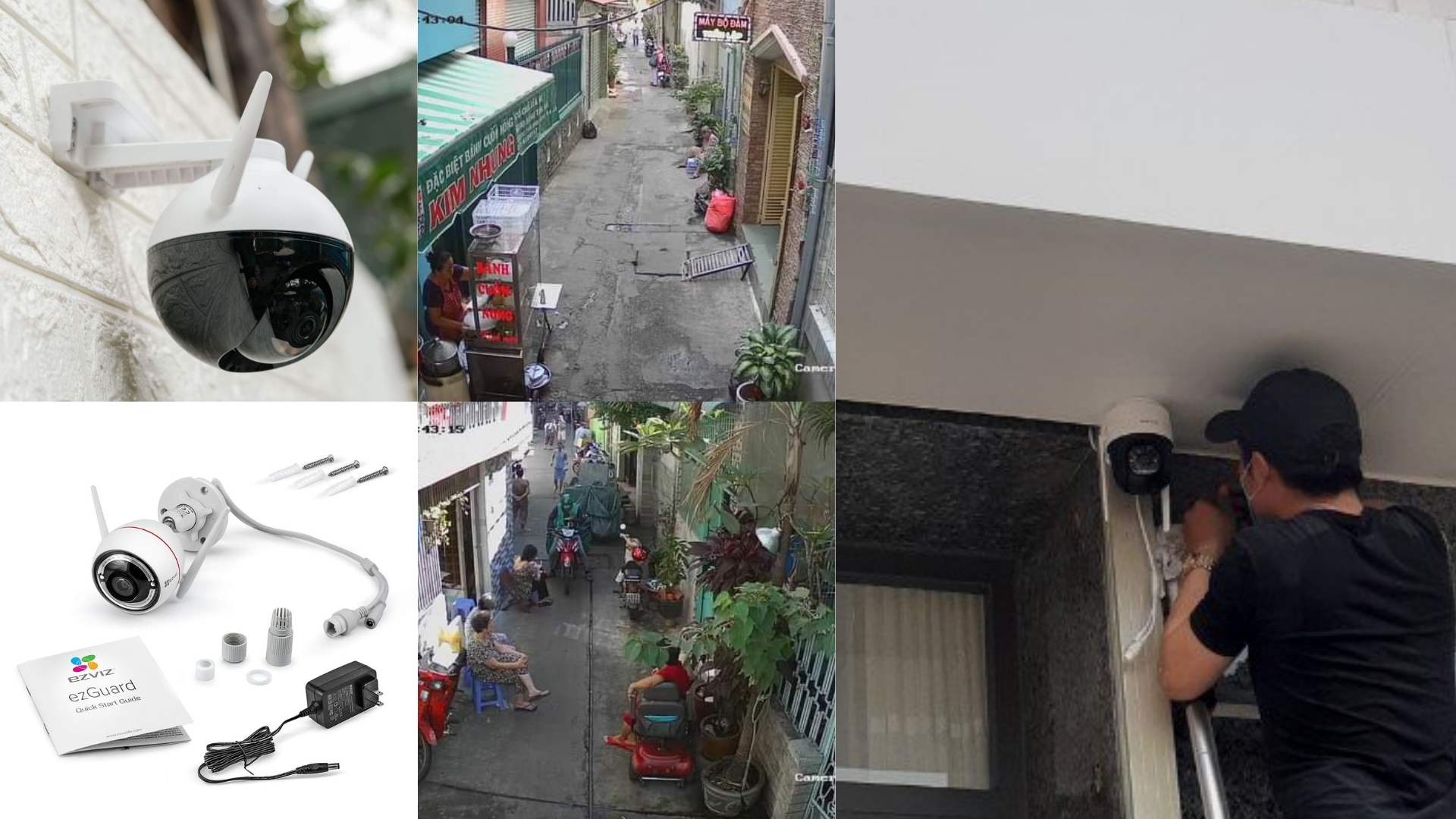 Lắp camera Ezviz trọn bộ camera Wifi, camera Analog giá rẻ đường đường Hồng Bàng, Hùng Vương, Hậu Giang quận 6