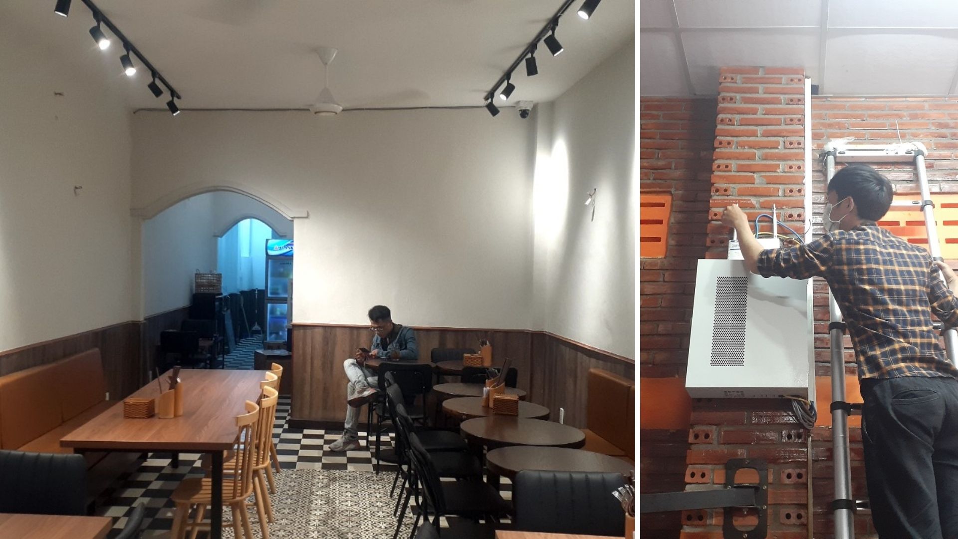 Lắp đặt trọn bộ camera giám sát Analog Wifi trong nhà ngoài trời cho cửa hàng, quán ăn, tiệm cafe, văn phòng đường Bà Hom, Chợ Lớn quận 6