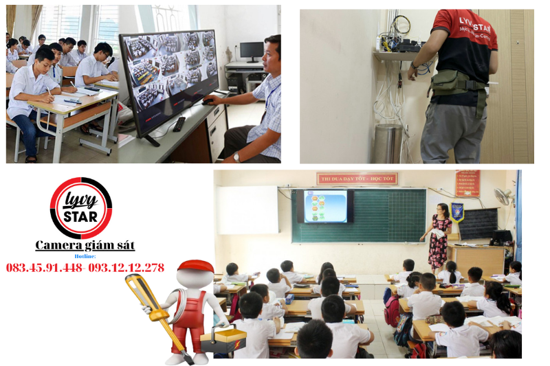 Lắp đặt camera tại trường học