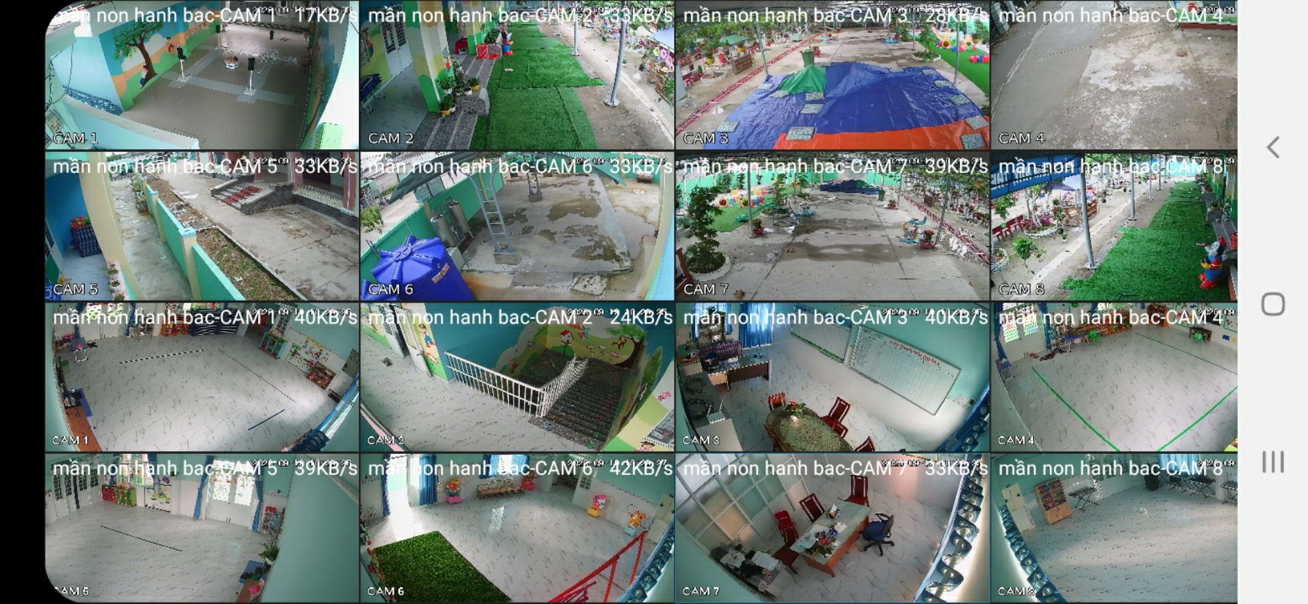 lắp đặt camera cho trường mần non tai Long An