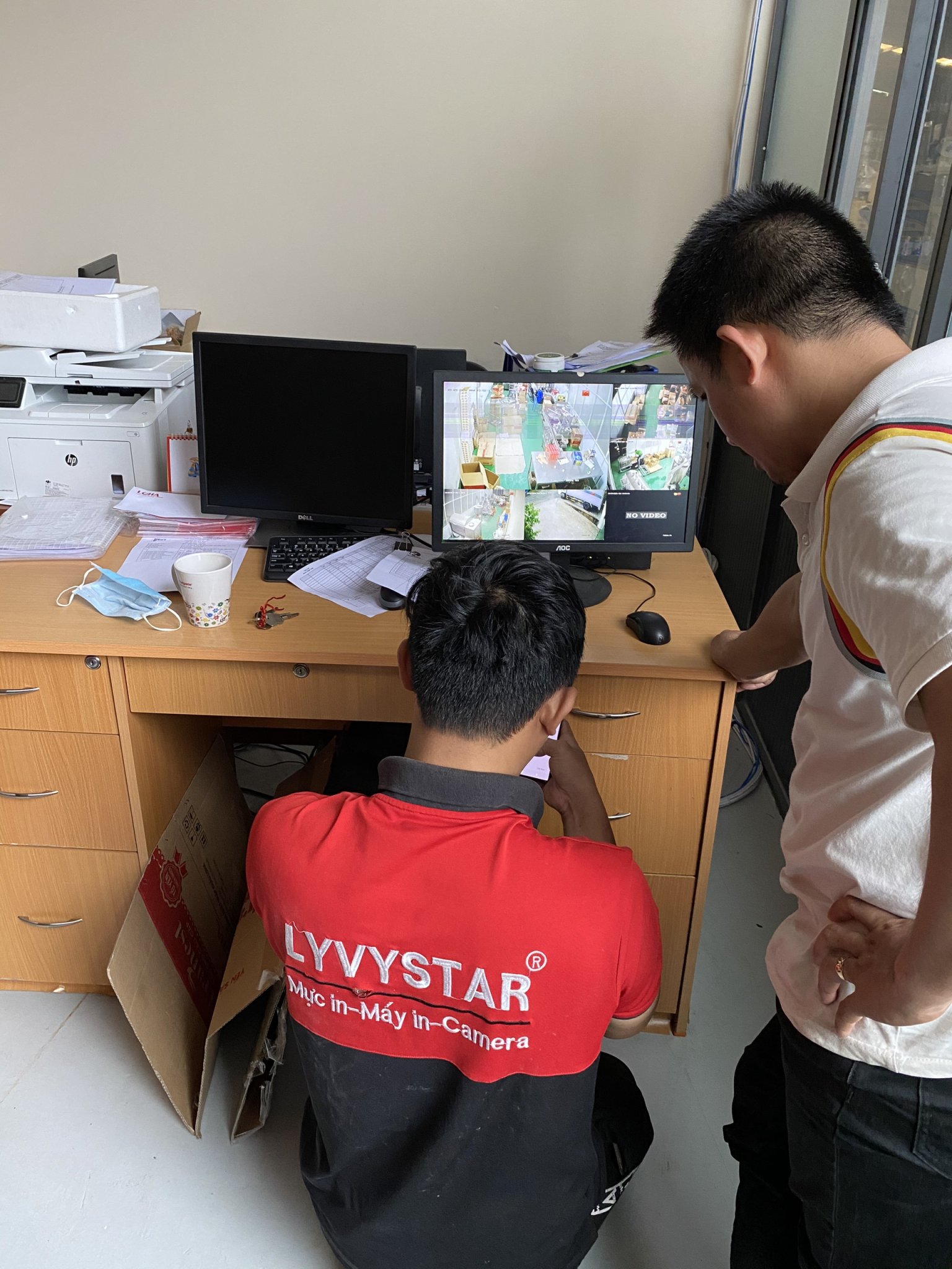 Hướng dẫn khách sử dung camera qua phần mền