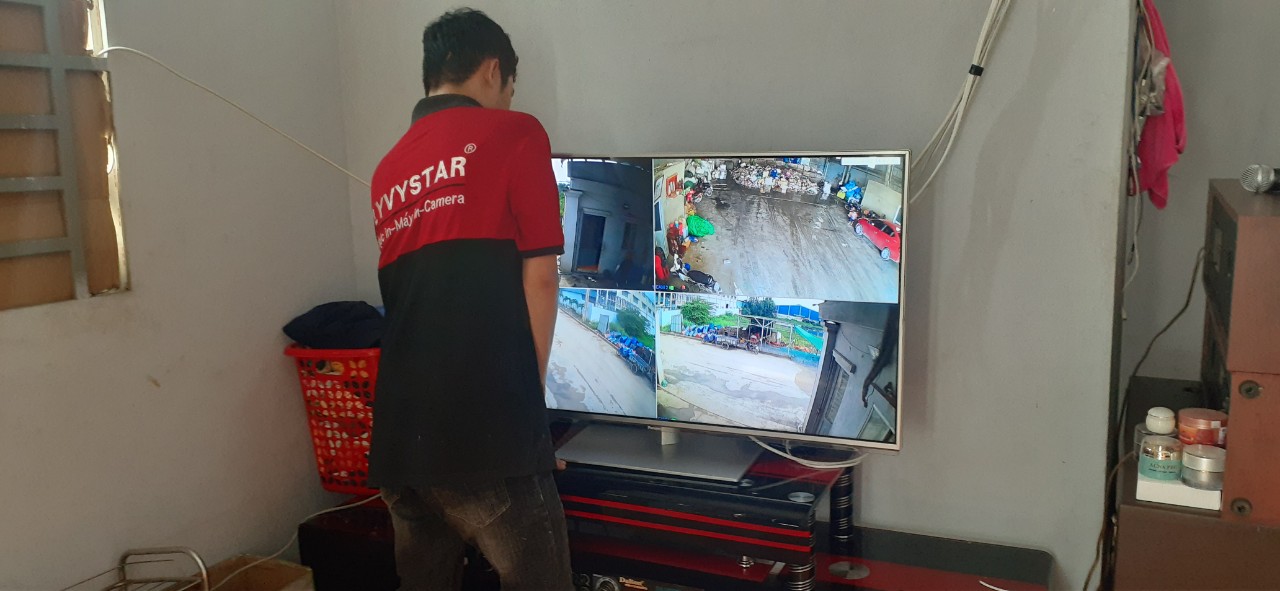 Lắp đặt trọn bộ 2camera giá rẻ hikvision 2.0 Mp cho nhà vườn tại Bến Lức Long An