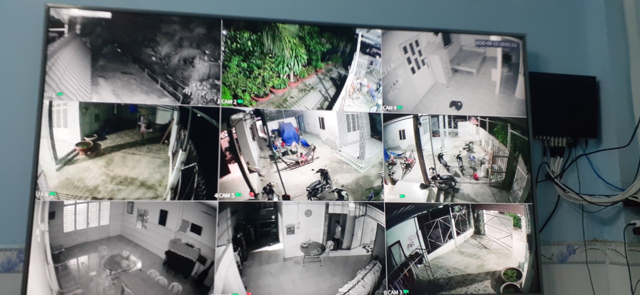 Lắp đặt trọn bộ 4 camera Hikvision chống nước đặt ngoài trời hồng ngoại nhìn đêm rõ nét cho nhà vườn tại Bến Lức Long An