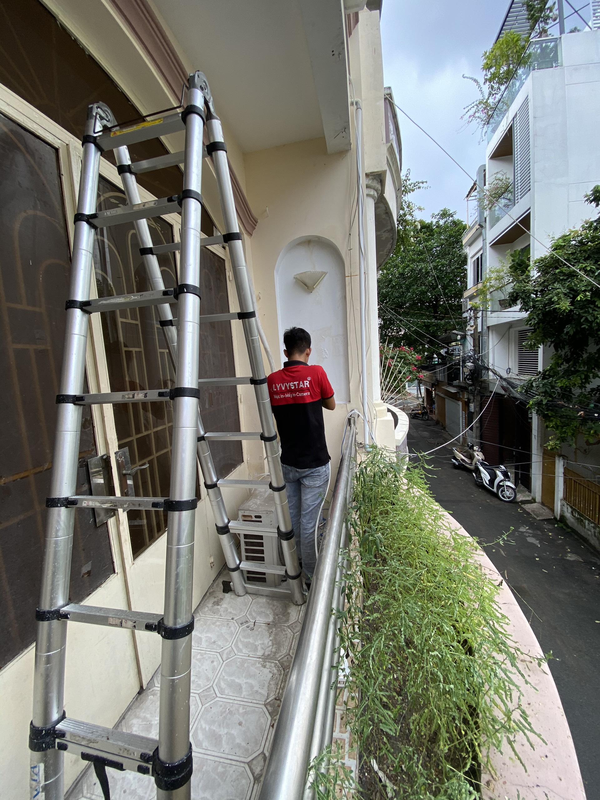 Lắp đặt camera hikvision cho nhà phố nhà ở tại Bến Lức Long An