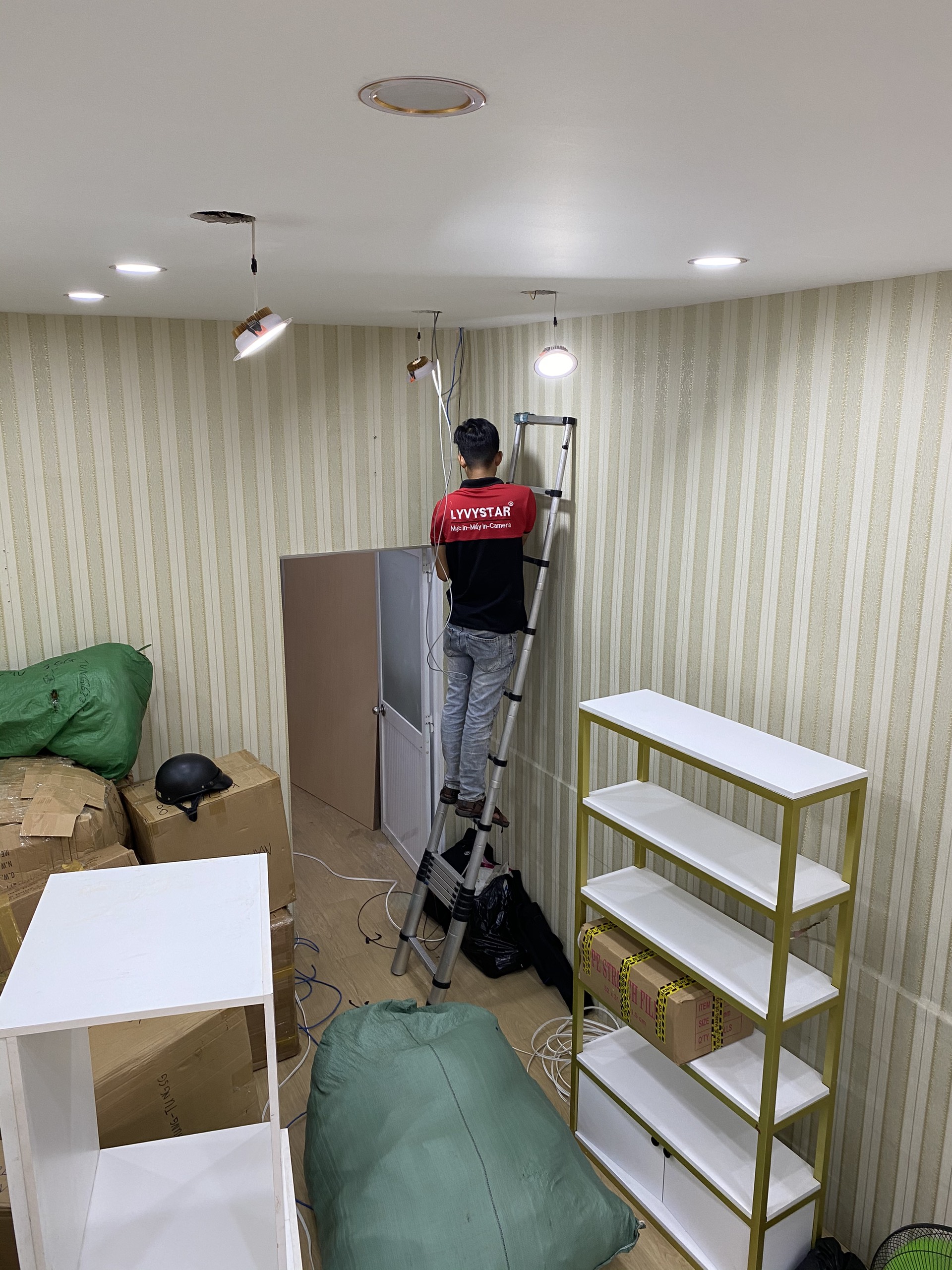 Lắp đặt camera hikvision cho nhà phố nhà ở tại Bến Lức Long An